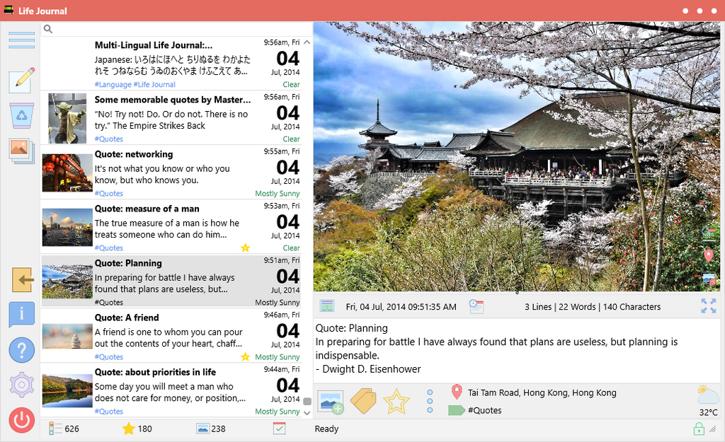 Life Journal v1.3.0.0: Writing prompts, improved default location, and more...